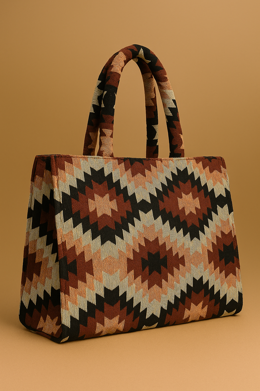 Heritage Tote – Maroon Mandala