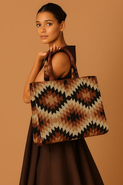 Heritage Tote – Maroon Mandala